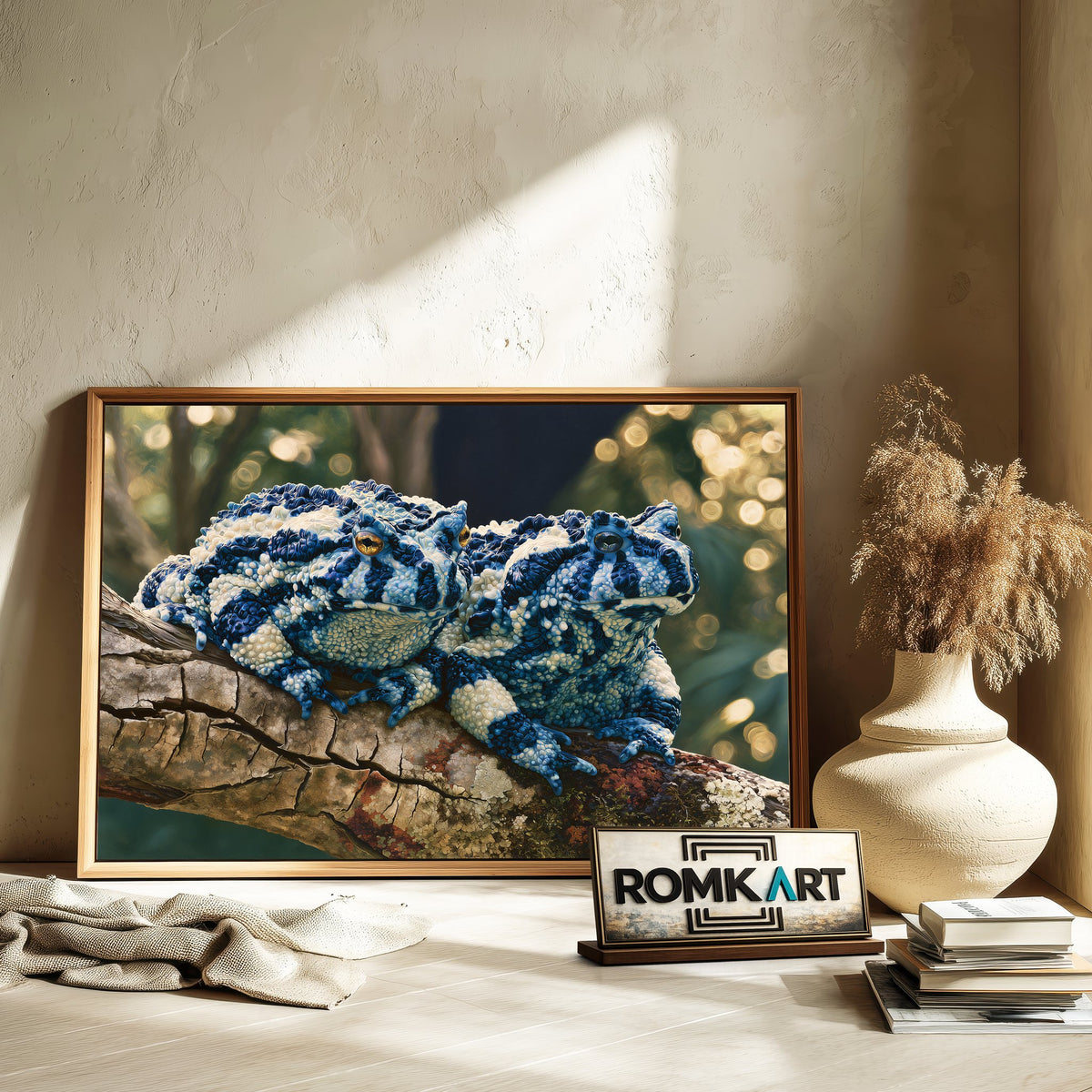 Harlequin Toads Oil Painting - image 6