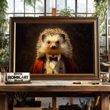 Hedgehog Professor Oil Painting - image 2