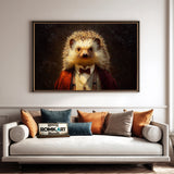 Hedgehog Professor Oil Painting - image 4