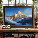 Himalayan Mountain Peak Landscape Oil Painting - image 2