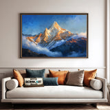 Himalayan Mountain Peak Landscape Oil Painting - image 4