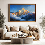 Himalayan Mountain Peak Landscape Oil Painting - image 5