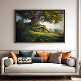 Hobbiton House Fantasy Oil Painting - image 4