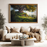Hobbiton House Fantasy Oil Painting - image 5