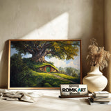 Hobbiton House Fantasy Oil Painting - image 6