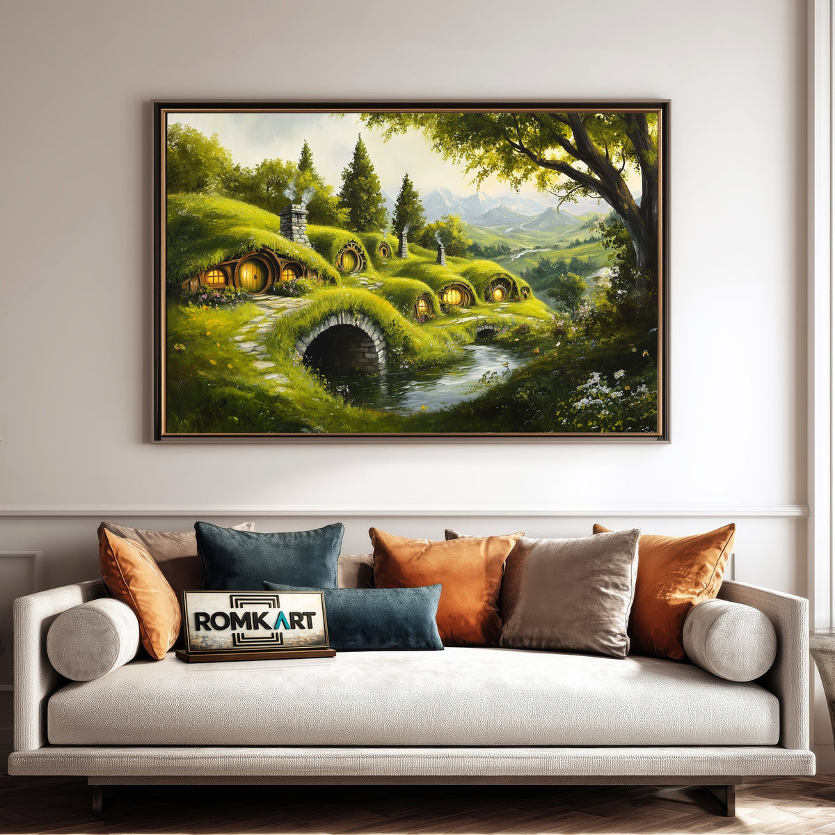 Hobbiton Fantasy Oil Painting - image 4