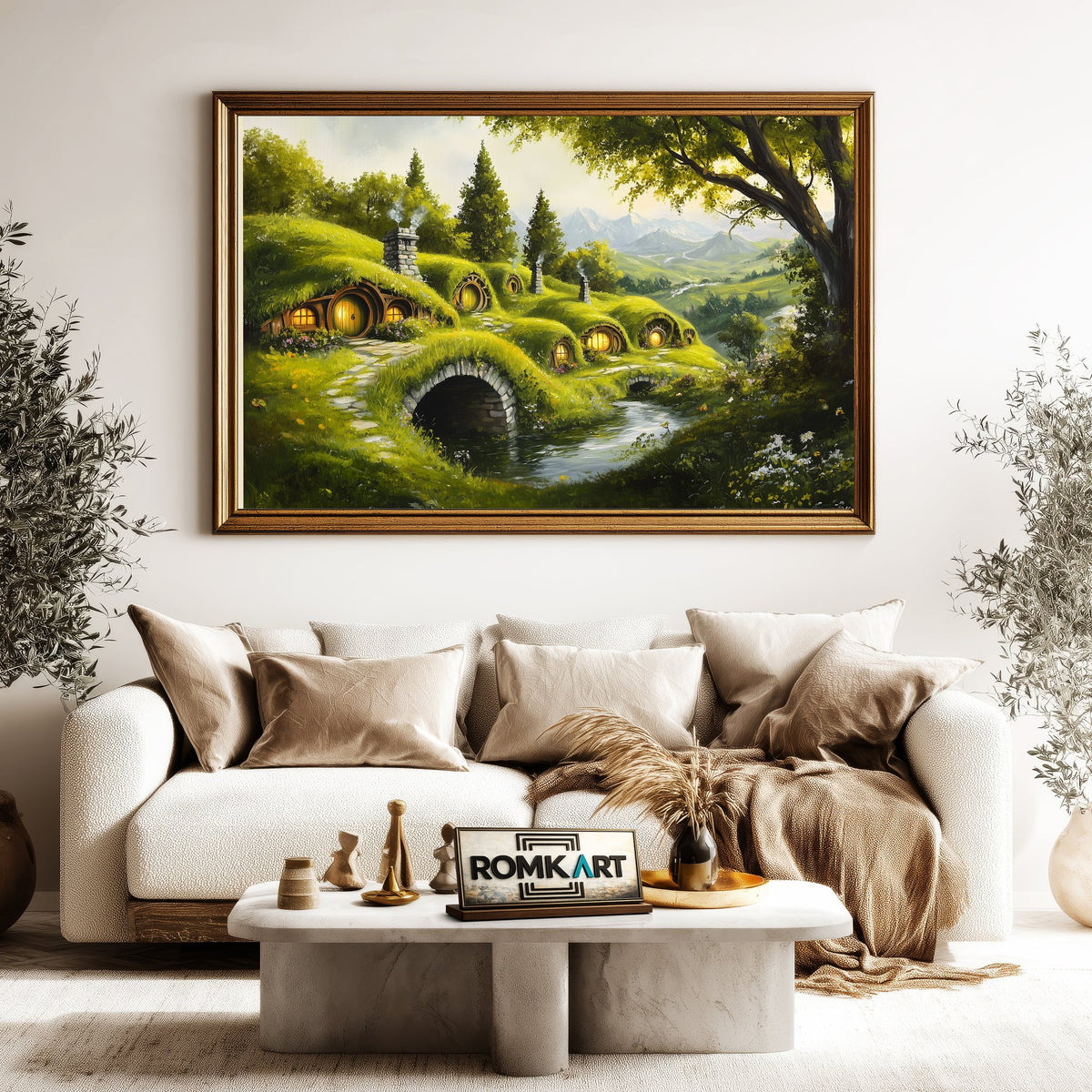 Hobbiton Fantasy Oil Painting - image 5