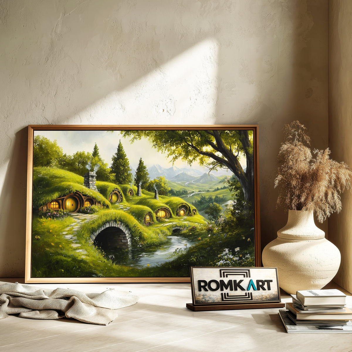 Hobbiton Fantasy Oil Painting - image 6