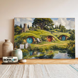 Hobbiton Shire Fantasy Oil Painting - image 3