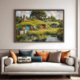 Hobbiton Shire Fantasy Oil Painting - image 4