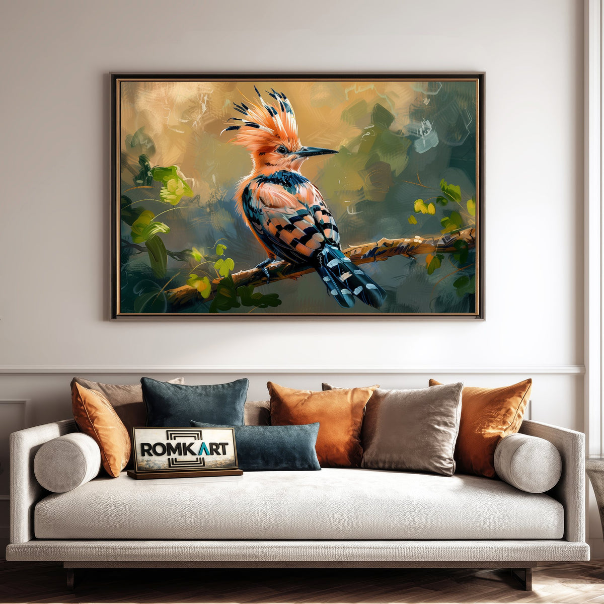 Hoopoe Bird Oil Painting - image 4
