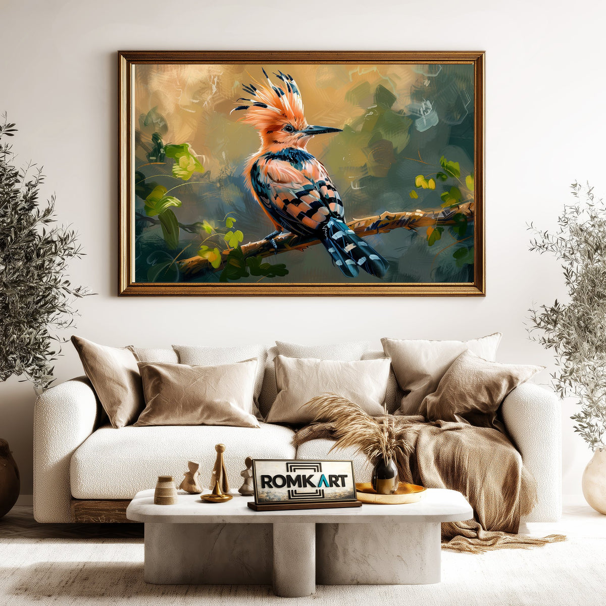 Hoopoe Bird Oil Painting - image 5