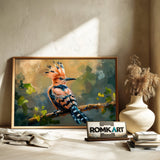 Hoopoe Bird Oil Painting - image 6