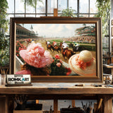 Horse Race Art Equestrian Oil Painting - image 2