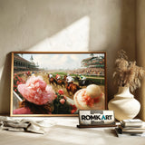 Horse Race Art Equestrian Oil Painting - image 6