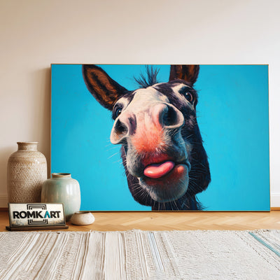 Horse’s Head Funny Oil Painting - image 3