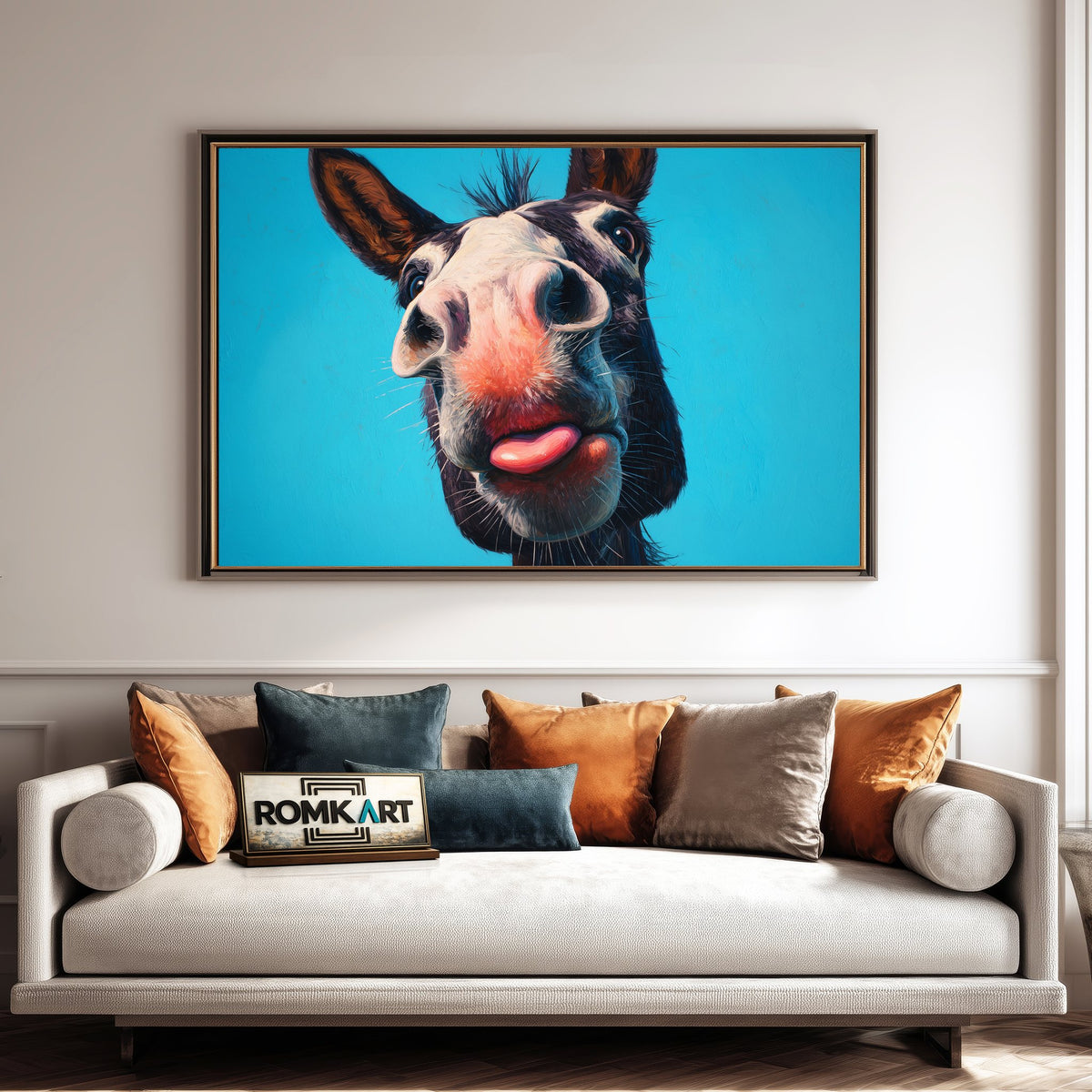 Horse’s Head Funny Oil Painting - image 4