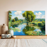 Impressionist Summer Landscape Oil Painting - image 3