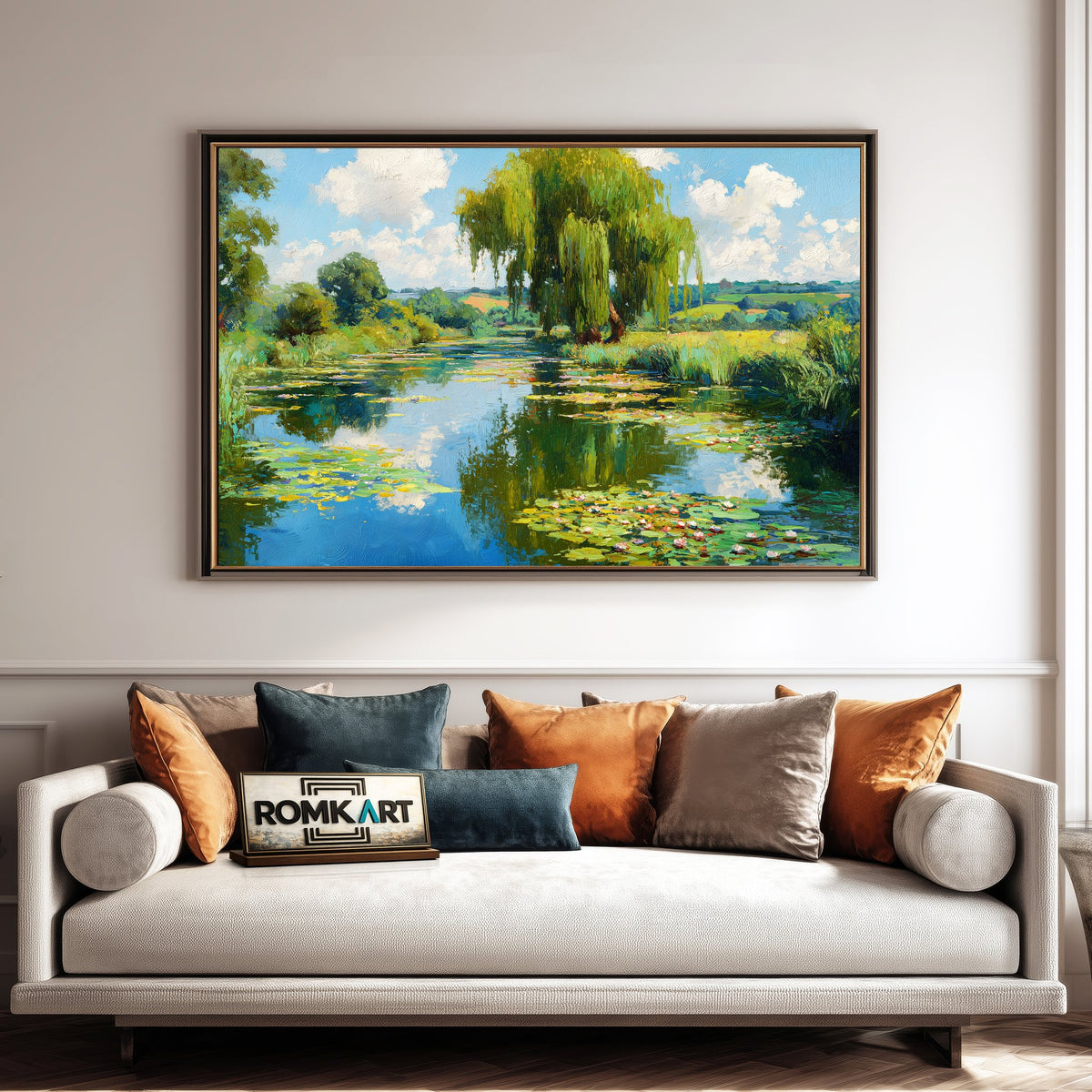 Impressionist Summer Landscape Oil Painting - image 4