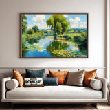 Impressionist Summer Landscape Oil Painting - image 4