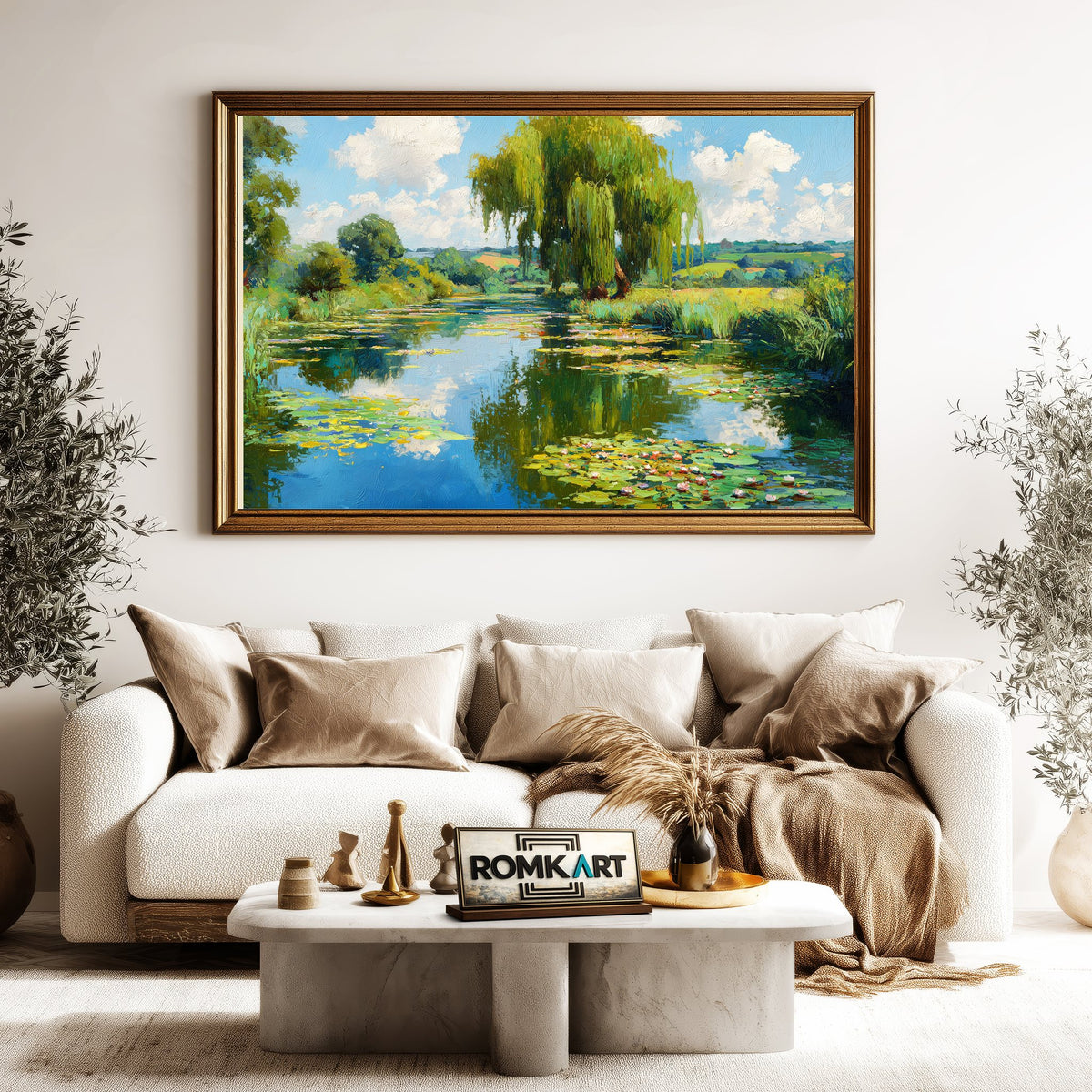 Impressionist Summer Landscape Oil Painting - image 5