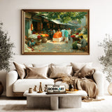 Indian flower market Oil Painting - image 5