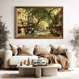 Indian neighborhood street Oil Painting - image 5