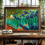 Iris Garden Oil Painting - image 2