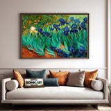 Iris Garden Oil Painting - image 4