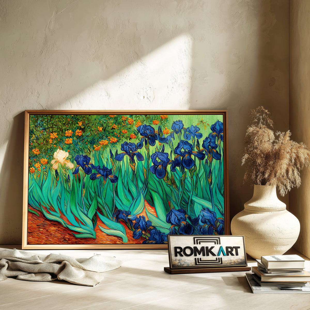 Iris Garden Oil Painting - image 6