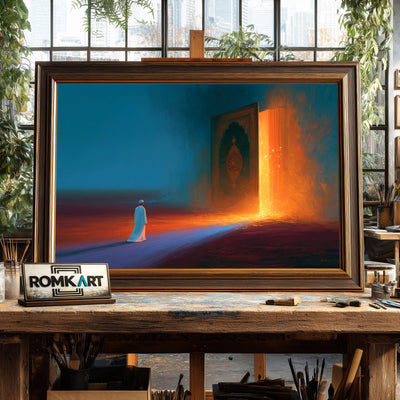 Islamic Road Oil Painting - image 2