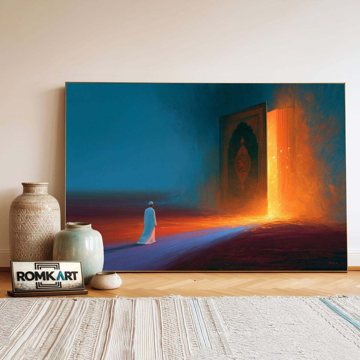 Islamic Road Oil Painting - image 3