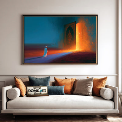 Islamic Road Oil Painting - image 4