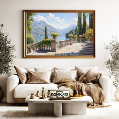 Italian Landscape Countryside Oil Painting - image 5