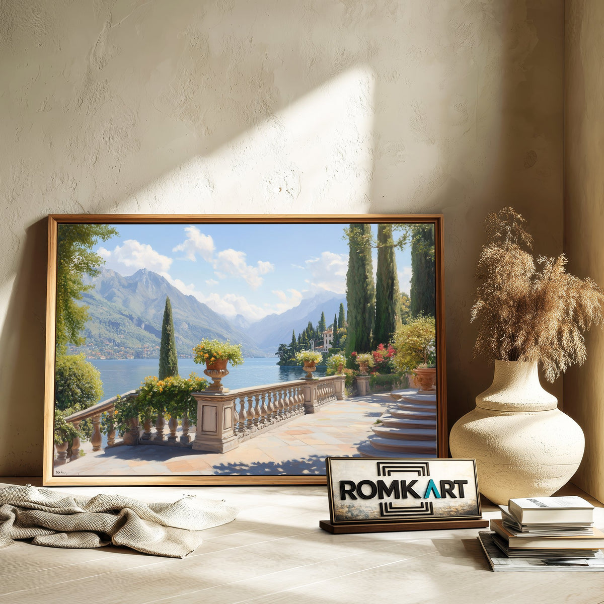 Italian Landscape Countryside Oil Painting - image 6