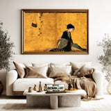 Japanese Beauty (Bijin Ga) Oil Painting - image 5