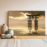 Japanese Torii Gate Asian Art Oil Painting - image 3
