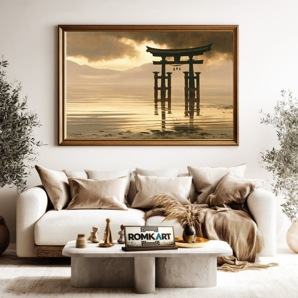 Japanese Torii Gate Asian Art Oil Painting - image 5