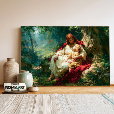 Jesus Christ Christian Oil Painting - image 3