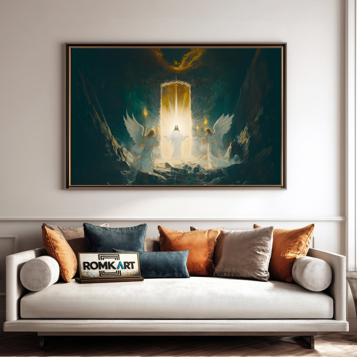 Jesus Resurrection Christian Oil Painting - image 4