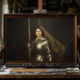 Joan of Arc hand-painted oil painting on canvas