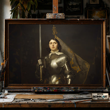 Joan of Arc hand-painted oil painting on canvas