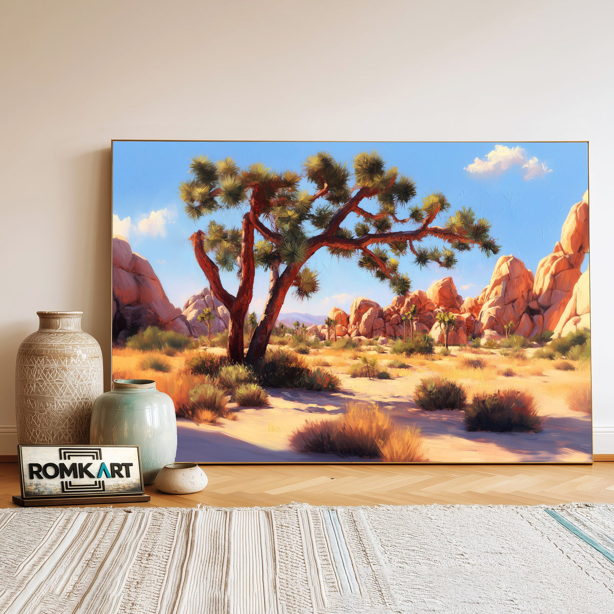 Joshua Tree National Park Forest Landscape Oil Painting - image 3