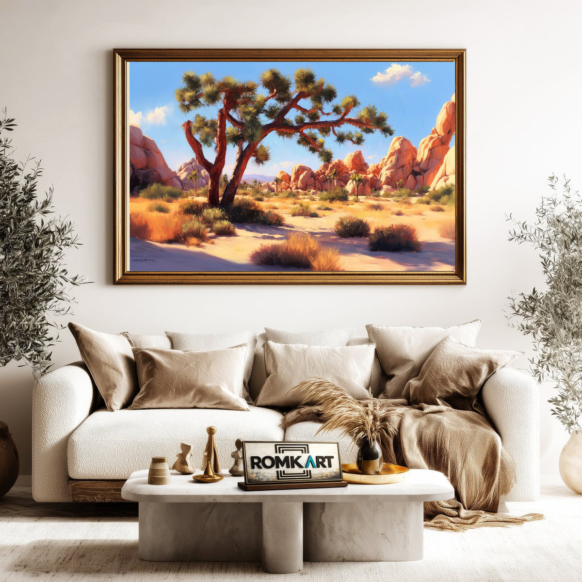 Joshua Tree National Park Forest Landscape Oil Painting - image 5