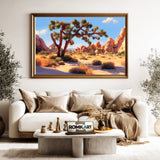 Joshua Tree National Park Forest Landscape Oil Painting - image 5