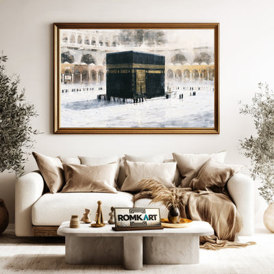 Kaaba in Masjid al Haram Islamic Oil Painting - image 5
