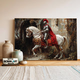 Knight in Shining Armor Historical Oil Painting - image 3