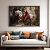 Knight in Shining Armor Historical Oil Painting - image 4