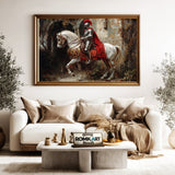Knight in Shining Armor Historical Oil Painting - image 5