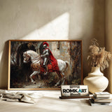 Knight in Shining Armor Historical Oil Painting - image 6